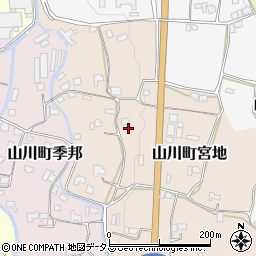徳島県吉野川市山川町宮地222-4周辺の地図