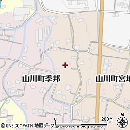 徳島県吉野川市山川町宮地257周辺の地図