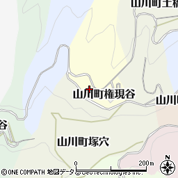 徳島県吉野川市山川町権現谷5-1周辺の地図