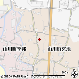 徳島県吉野川市山川町宮地222-1周辺の地図