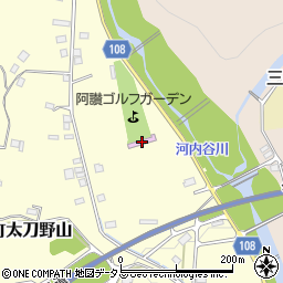 阿讃ゴルフガーデン周辺の地図