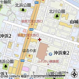 徳島往診クリニック周辺の地図
