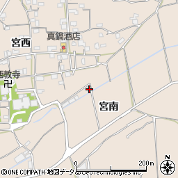 徳島県美馬市美馬町宮南120-3周辺の地図