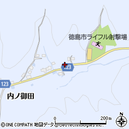 徳島県徳島市入田町内ノ御田362周辺の地図