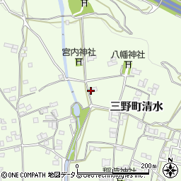 徳島県三好市三野町清水1084周辺の地図