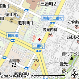 伊予銀行徳山支店周辺の地図