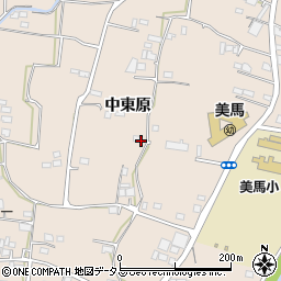 徳島県美馬市美馬町中東原周辺の地図