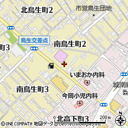 ローソン今治南鳥生店周辺の地図