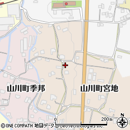 徳島県吉野川市山川町宮地221周辺の地図