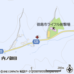 徳島県徳島市入田町内ノ御田353周辺の地図