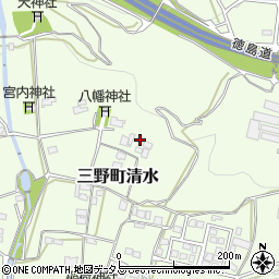 徳島県三好市三野町清水1068周辺の地図