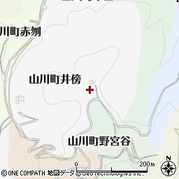 徳島県吉野川市山川町井傍周辺の地図