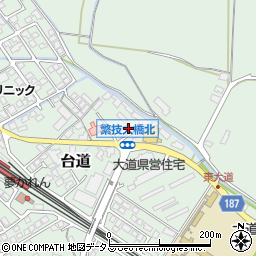 高井大道停車場線周辺の地図