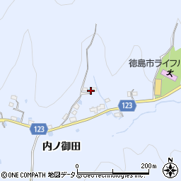 徳島県徳島市入田町内ノ御田370周辺の地図