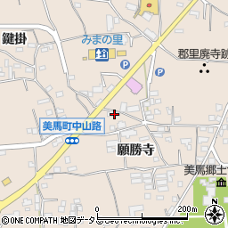 徳島県美馬市美馬町願勝寺97周辺の地図