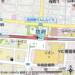 山口県防府市周辺の地図