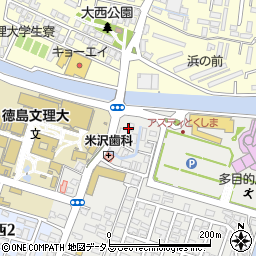 徳島県徳島市山城町（西浜傍示）周辺の地図