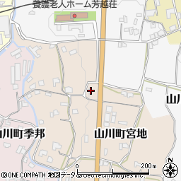 徳島県吉野川市山川町宮地132周辺の地図