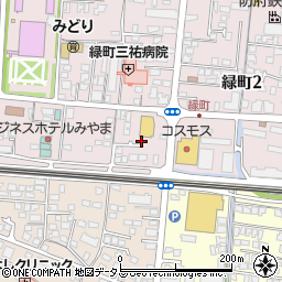 山口県防府市緑町1丁目4周辺の地図