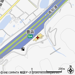 高松自動車道　豊浜ＳＡ下り周辺の地図