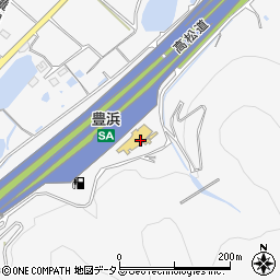 高松自動車道　豊浜ＳＡ下り周辺の地図