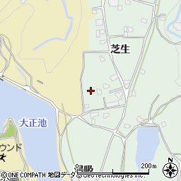 徳島県吉野川市川島町山田芝生周辺の地図