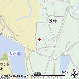 徳島県吉野川市川島町山田（芝生）周辺の地図