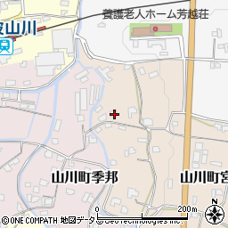 徳島県吉野川市山川町宮地284周辺の地図