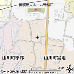 徳島県吉野川市山川町宮地215周辺の地図