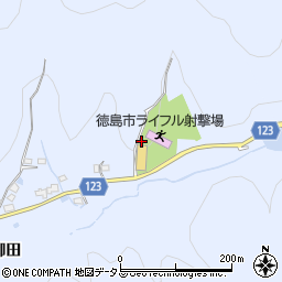 徳島県徳島市入田町内ノ御田351周辺の地図