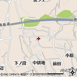 徳島県美馬市美馬町中耕地5周辺の地図