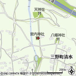 徳島県三好市三野町清水1199周辺の地図
