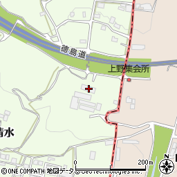 徳島県三好市三野町清水1401周辺の地図