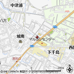 徳島県徳島市八万町中津浦192周辺の地図