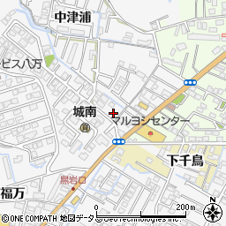 徳島県徳島市八万町中津浦10周辺の地図