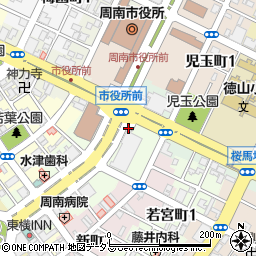 牛角 徳山店周辺の地図