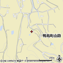 徳島県吉野川市鴨島町山路350周辺の地図