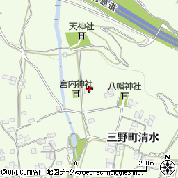 徳島県三好市三野町清水1200周辺の地図