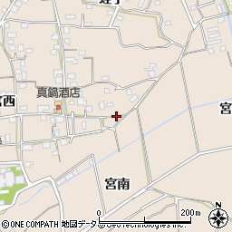 徳島県美馬市美馬町宮南135-2周辺の地図