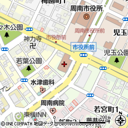 徳山郵便局　荷物集荷周辺の地図
