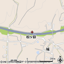 徳島県美馬市美馬町松ヶ嶽周辺の地図