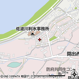 山口県防府市開出西町16-5周辺の地図