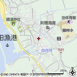 和歌山県有田郡湯浅町田周辺の地図