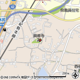 興善寺周辺の地図