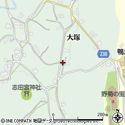 徳島県吉野川市川島町山田大塚66周辺の地図