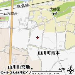 徳島県吉野川市山川町青木周辺の地図