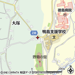 徳島県吉野川市川島町山田大塚51-7周辺の地図