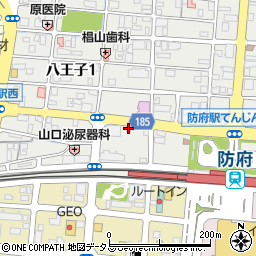 タイムズカー防府駅前店周辺の地図