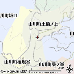 徳島県吉野川市山川町土橋ノ上周辺の地図