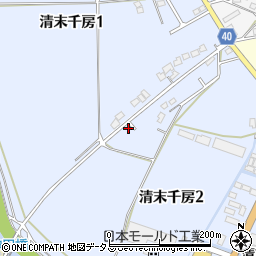 山口県下関市清末千房周辺の地図